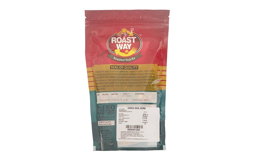 Roast Way Roasted Chana Hing Jeera    Pack  200 grams